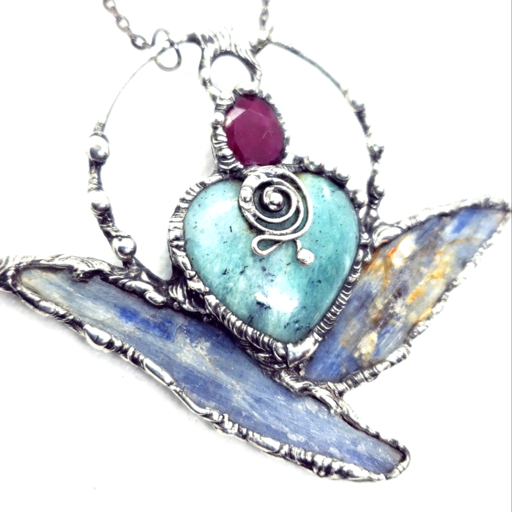 Cosplay crystal necklace statement necklace handmade